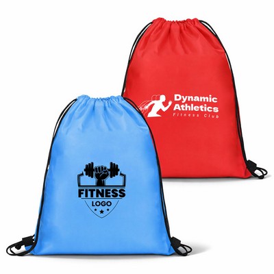 Lightweight Drawstring Budget Backpack ( 14" X 17" )