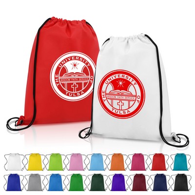 Nonwoven Custom Drawstring Backpack (Ocean)