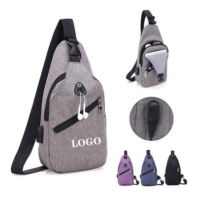 Polyester Sling Backpack - Compact & Versatile