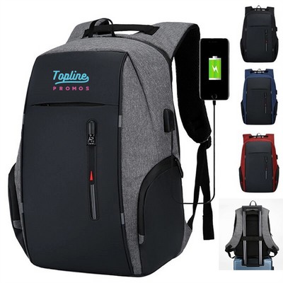 USB Charging Port Laptop Backpack